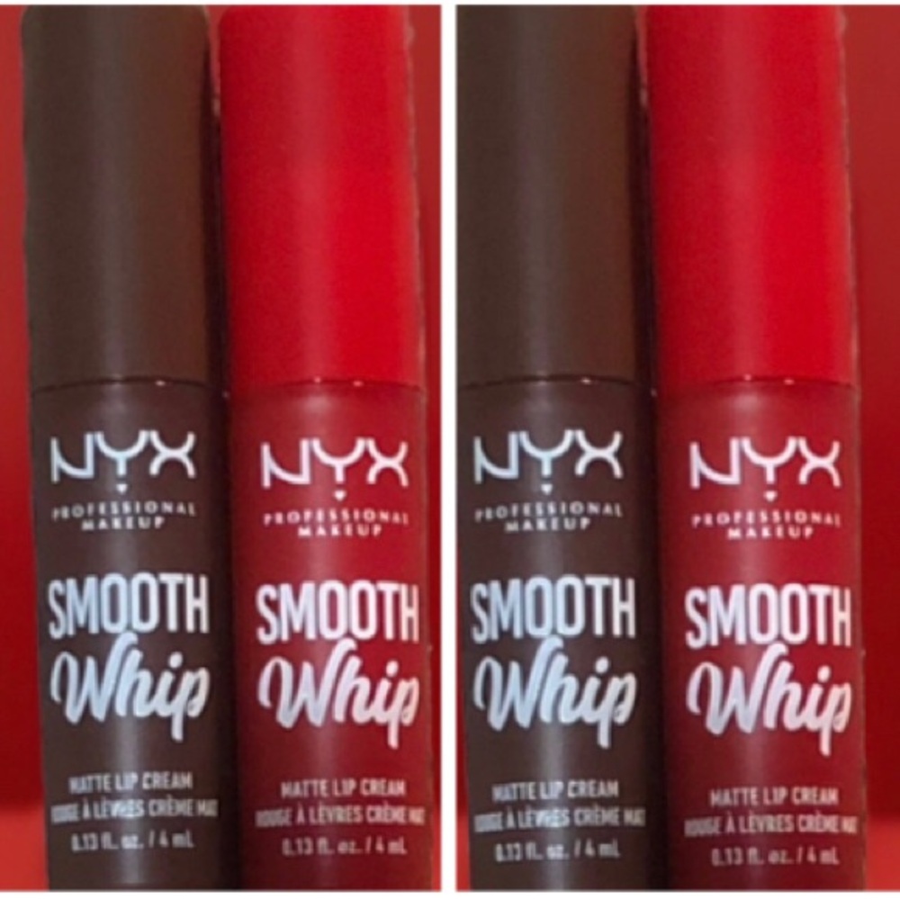 NYX Smooth Whip Matte Lip Cream Icing On Top & Thread Count (Set of 4).